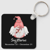 Gnome Sagittarius Astrologie Signaturengel Schlüss Schlüsselanhänger (Rückseite)