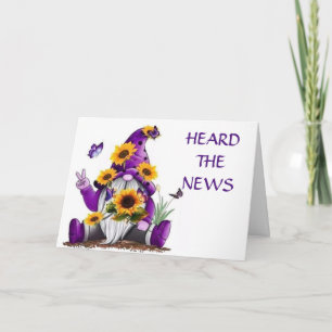 GNOME SAGT GLÜCKLICH "70. GEBURTSTAG" KARTE