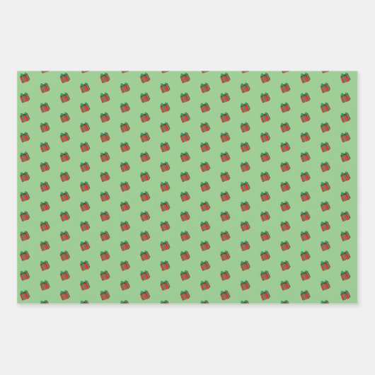 Gnome Santa Geschenkpapier Set (Vorderseite 3)