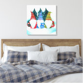 Gnome Santa Leinwanddruck (Insitu (Schlafzimmer))