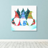 Gnome Santa Leinwanddruck (Insitu (Holzboden))