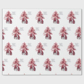 Gnome Santa & Mrs Claus Wrapping Paper Geschenkpapier (Flach)