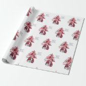 Gnome Santa & Mrs Claus Wrapping Paper Geschenkpapier (Ungerollt)