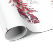 Gnome Santa & Mrs Claus Wrapping Paper Geschenkpapier (Rolleneckpunkt)