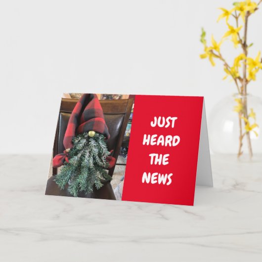 GNOME SAYS **GLÜCKLICH 50. GEBURTSTAG** Karte (Gelbe Blume)