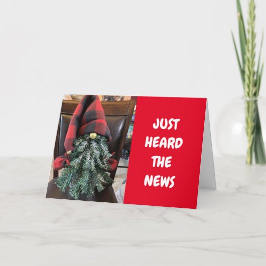 GNOME SAYS **GLÜCKLICH 50. GEBURTSTAG** Karte (Vorderseite)