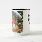 Gnome Sees Schlafen Weihnachtskaffee Tasse (Zentrum)