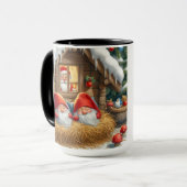 Gnome Sees Schlafen Weihnachtskaffee Tasse (Vorderseite Links)