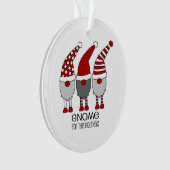 Gnome skandinavische Weihnachtsschmuck Ornament (Vorderseite)