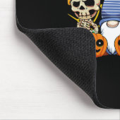Gnome Skeleton Lazy Halloween Kostüm Niedlich Pump Mousepad (Ecke)