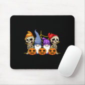 Gnome Skeleton Lazy Halloween Kostüm Niedlich Pump Mousepad (Mit Mouse)