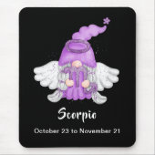Gnome Skorpio Astrologie Signatur Angel Maus Pad Mousepad (Vorne)