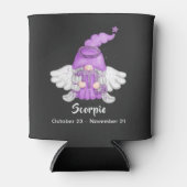 Gnome Skorpio Astrologie Signatur Engel Dosenkühler (Vorderseite)