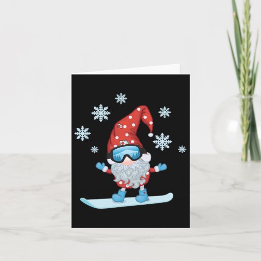 Gnome Snowboarding Karte (Vorderseite)