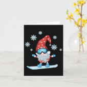 Gnome Snowboarding Karte (Gelbe Blume)