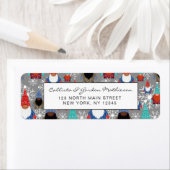 Gnome Snowflake Illustrationen Weihnachtsmuster (Insitu)