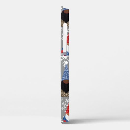 Gnome Snowflake Illustrationen Weihnachtsmuster Case-Mate iPhone Hülle (Rückseite / Links)