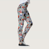 Gnome Snowflake Illustrationen Weihnachtsmuster Leggings (Rechts)