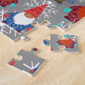 Gnome Snowflake Illustrationen Weihnachtsmuster Puzzle (Seite)