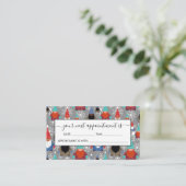 Gnome Snowflake Illustrationen Weihnachtsmuster Terminkarte (Stehend Vorderseite)