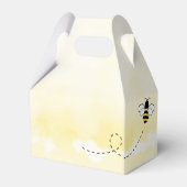 Gnome Sonnenblume und BienenBaby-Dusche Geschenkschachtel (Rückseite)