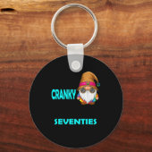 Gnome Sorry I'm Cranky Im Going Through My Terribl Schlüsselanhänger (Vorderseite)