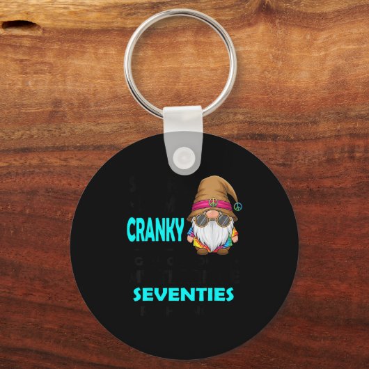 Gnome Sorry I'm Cranky Im Going Through My Terribl Schlüsselanhänger (Vorderseite)