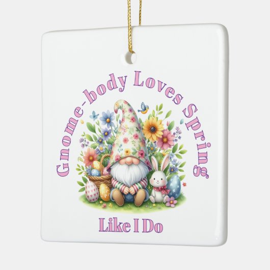 Gnome Spring  Keramikornament (Links)