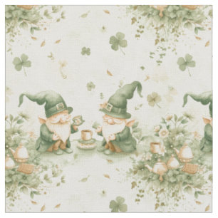 Gnome St. Patrick Irish Coffee Party Pattern Stoff