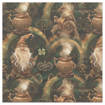 Gnome St. Patrick Pot und Regenbogenmuster