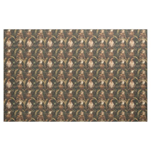 Gnome St. Patrick Pot und Regenbogenmuster Stoff (Fat Quarter (45,7 x 55,9 cm))