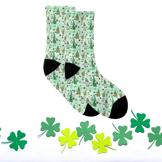Gnome St. Patrick's Day Celebration Socken