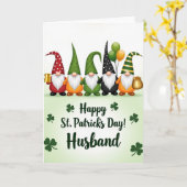 Gnome St. Patrick's Day Glitter-Karte Karte (Gelbe Blume)