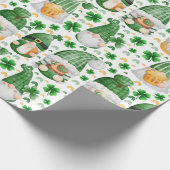 Gnome St. Patrick's Day Wrapping Paper Geschenkpapier (Ecke)