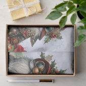 Gnome Steampunk Winter Weihnachten Seidenpapier (Geschenk)