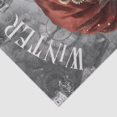 Gnome Steampunk Winter Weihnachten Seidenpapier (Detail)