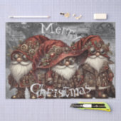 Gnome Steampunk Winter Weihnachten Seidenpapier (Handwerk)