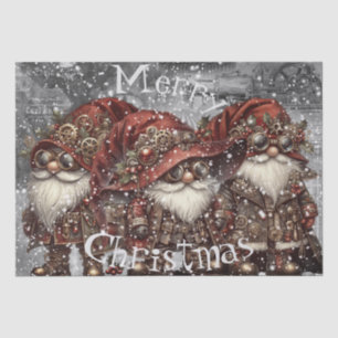 Gnome Steampunk Winter Weihnachten Seidenpapier