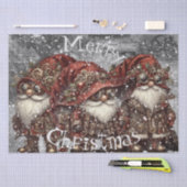 Gnome Steampunk Winterweihgabepapier Seidenpapier (Handwerk)