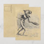Gnome Stirs the Cauldron Postkarte (Vorne/Hinten)