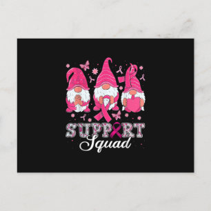 Gnome Support Squad Breast Cancer Awareness Gnomie Postkarte