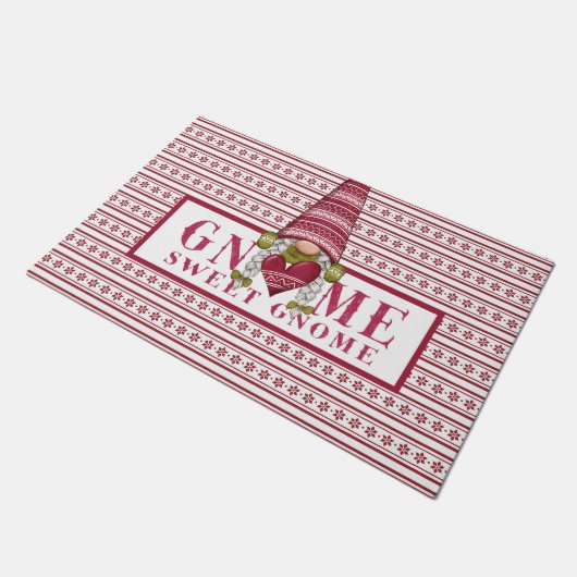 Gnome Sweet Gnome Doormat Fußmatte (Schrägansicht)