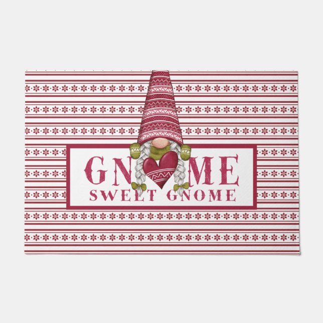 Gnome Sweet Gnome Doormat Fußmatte (Vorderseite)