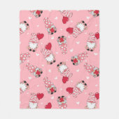 Gnome Sweet Gnome Fleecedecke (Vorderseite)