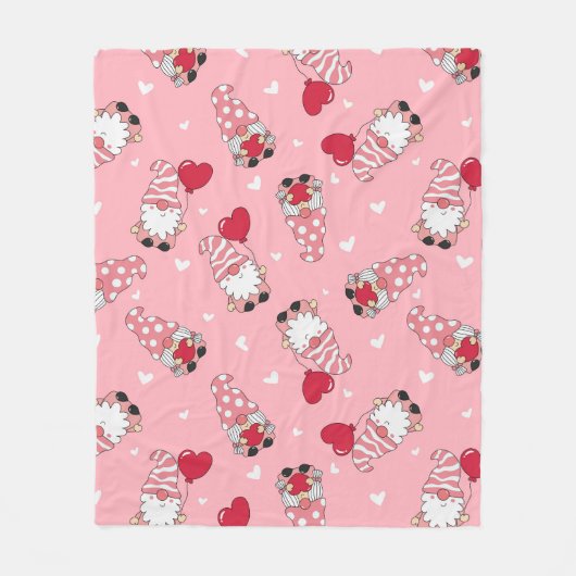 Gnome Sweet Gnome Fleecedecke (Vorderseite)