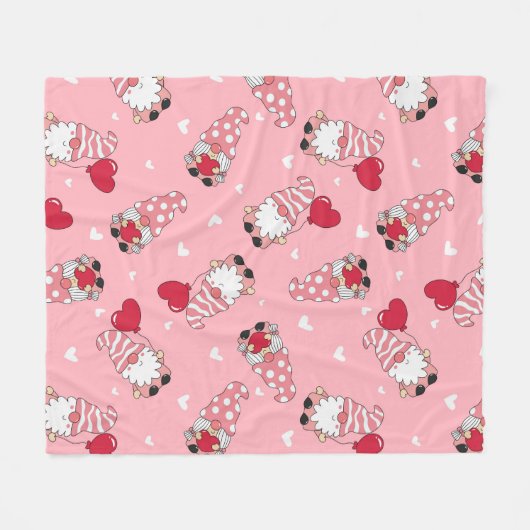 Gnome Sweet Gnome Fleecedecke (Vorderseite (Horizontal))