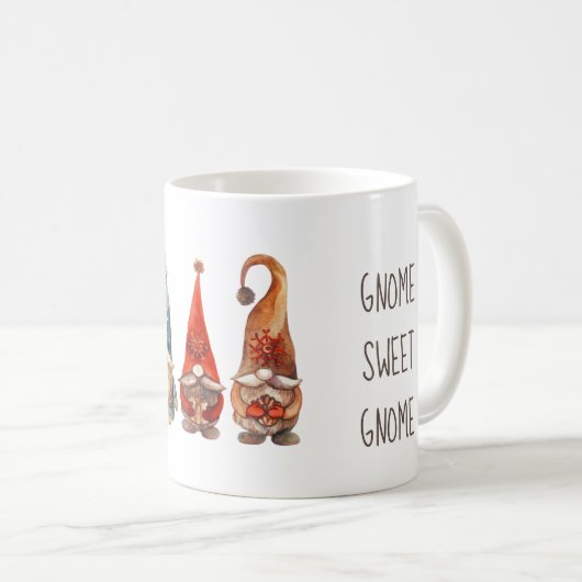 Gnome Sweet Gnome Kaffeetasse (VorderseiteRechts)