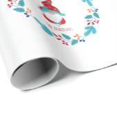 Gnome Sweet Gnome Niedliches Blumenkraut Custom Fo Geschenkpapier (Rolleneckpunkt)