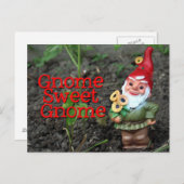 Gnome Sweet Gnome Postkarte (Vorne/Hinten)