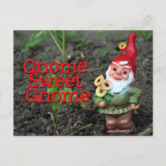 Gnome Sweet Gnome Postkarte (Vorderseite)